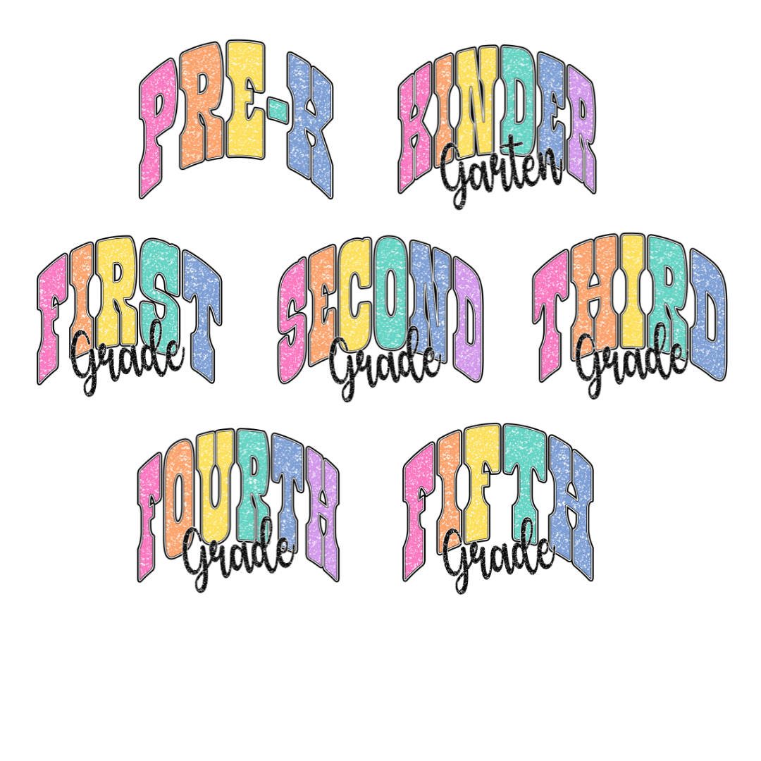 *LIMITED EDITION* Colorful Composition PreK-5th Grade