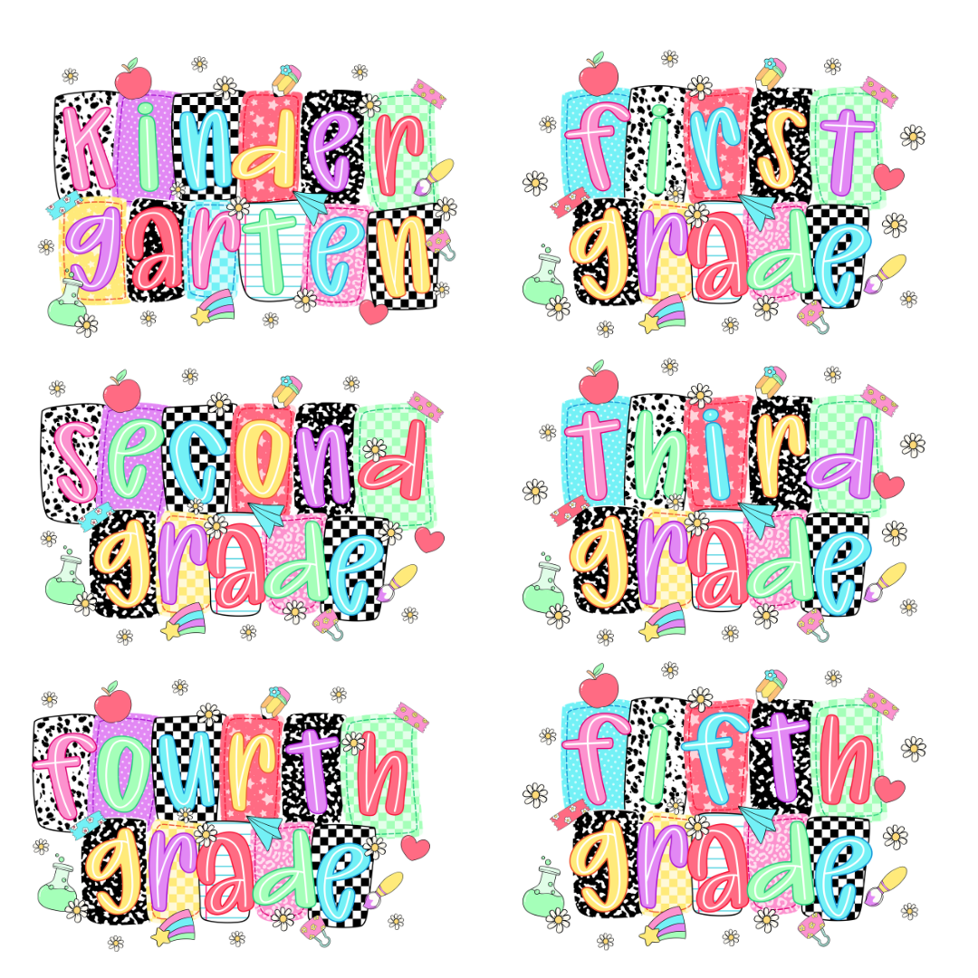 *LIMITED EDITION* Colorful Collage Kinder-5th Grade