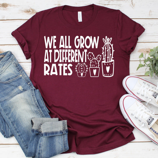 We All Grow At Different Rates