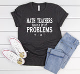 Math Teacher Problems