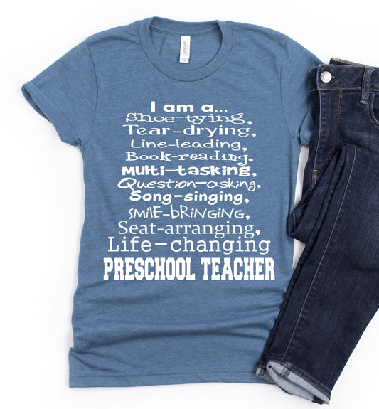 I Am A Preschool Teacher
